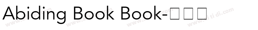 Abiding Book Book字体转换